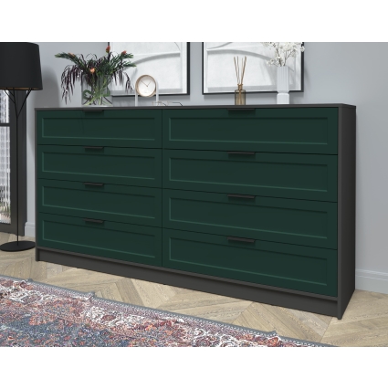 Kомод Тренд КТ-К197 (Антрацит ЛДСП/ Изумруд ЛМДФ) Ш1965 В1020 Г451 Kомод Тренд КТ-К197 (Антрацит ЛДСП/ Изумруд ЛМДФ) Ш1965 В1020 Г451